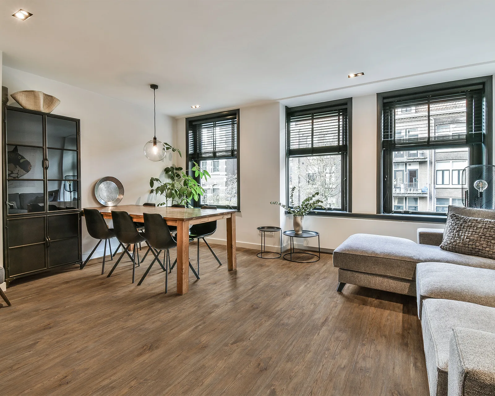 Studio apartment with lvp flooring