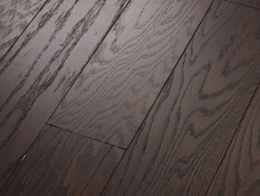 Close up of dark wood floors