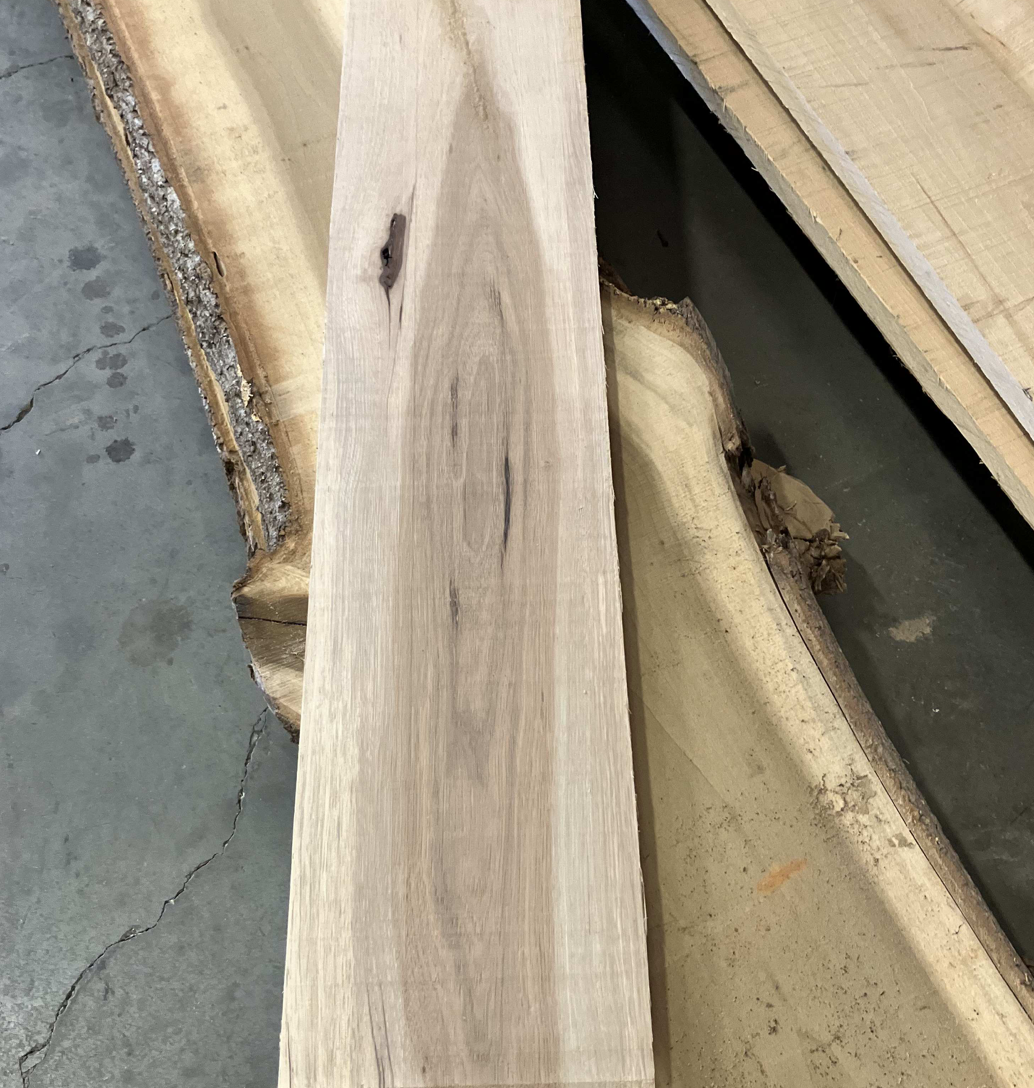 Single plank of wood with grain