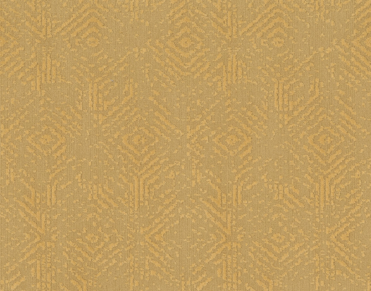 Close up of bright yellow orange carpet