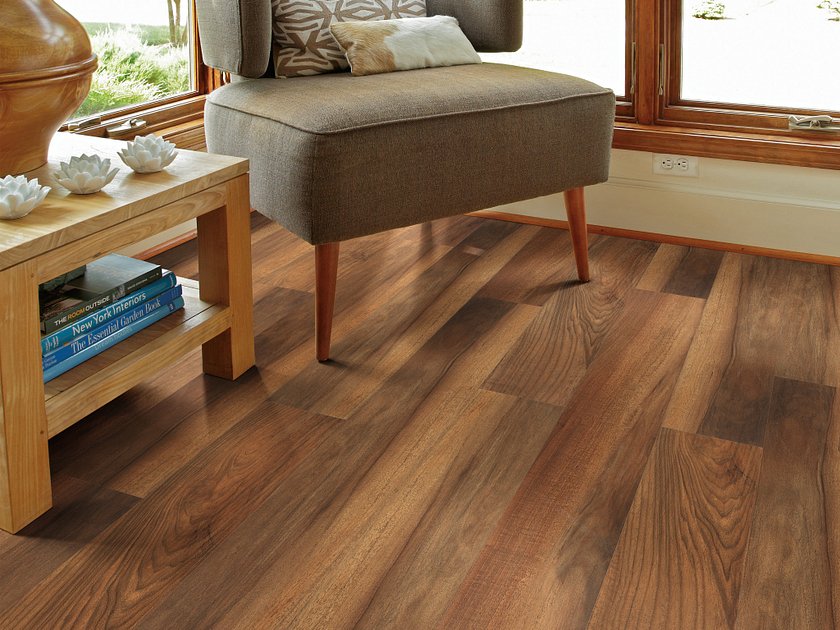 LVP flooring with grey chair